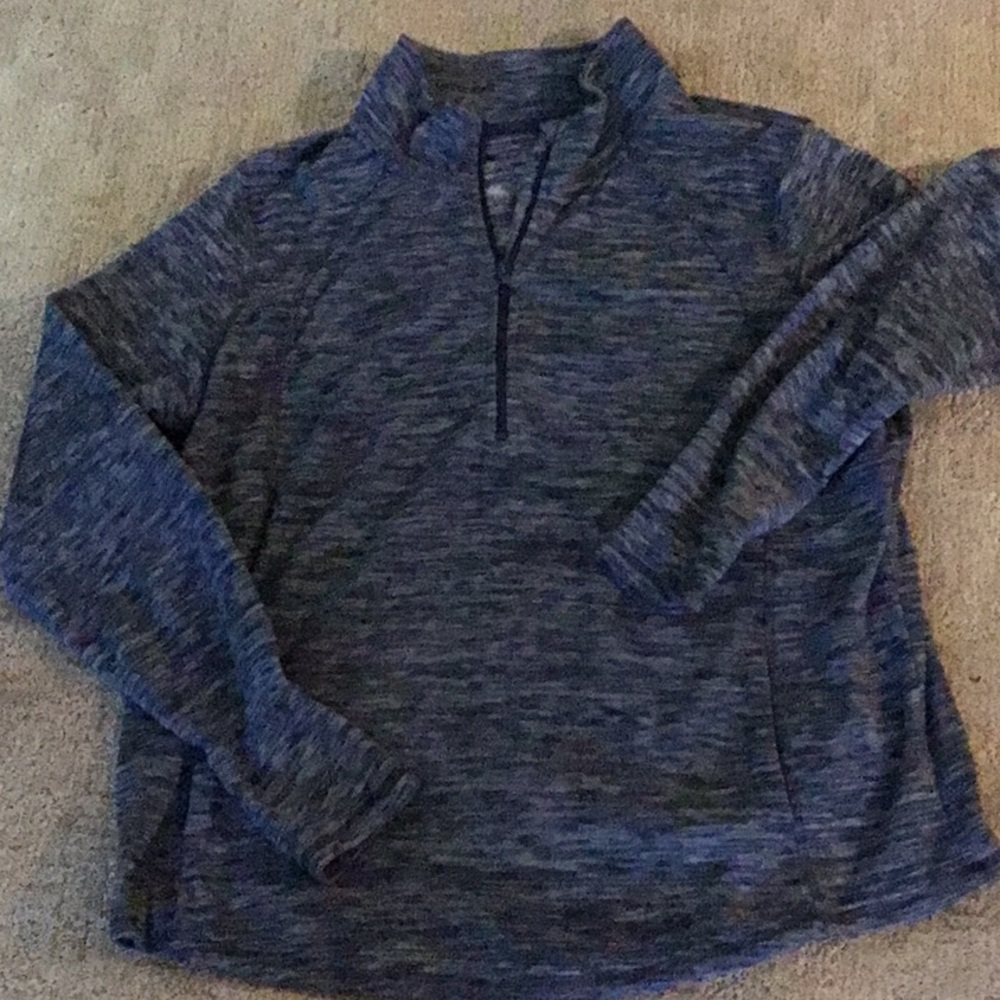 St Johns Bay lg sl navy top size XXL